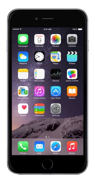 phone showing interface